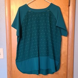 Van Heusen Dark Teal Short Sleeve Blouse